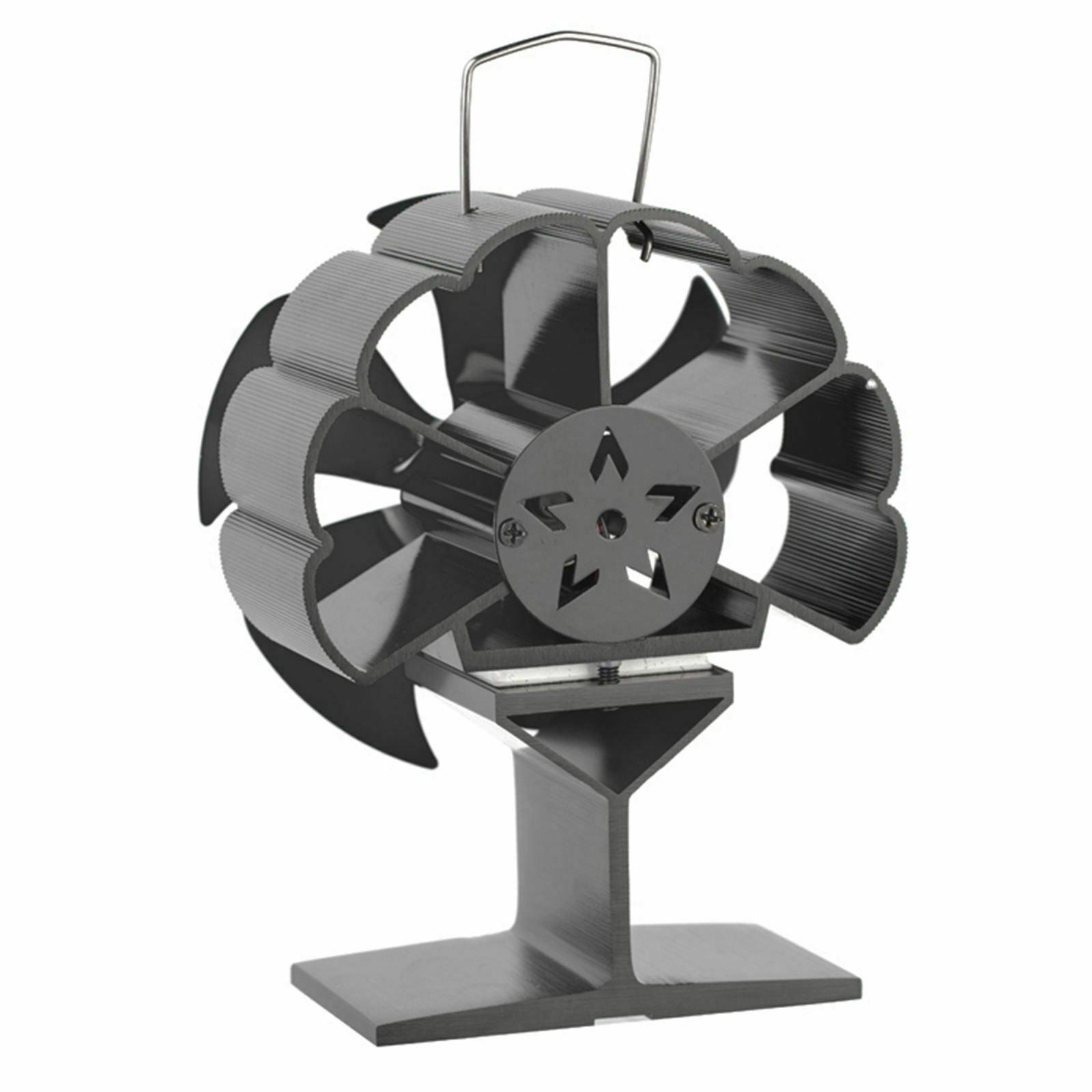 6 Blades Fireplace Fan Wood/Logs Stove Burner Fan Eco Friendly Log Burner