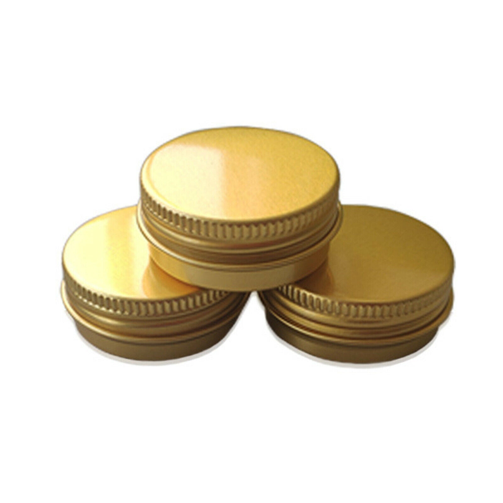 24-Pack 15ml Mini Tin Cans Screw Lid Round Aluminum Containers for Lip Balm