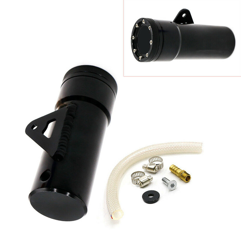Motorcycle Oil Catch Tank Aluminum Coolant Reservoir Catch Fuel Can Tank Pretty