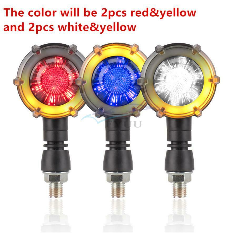 4PCS 3 in 1 Motorcycle ATV DRL LED mMobile Turn Signal Tail Light Waterproof