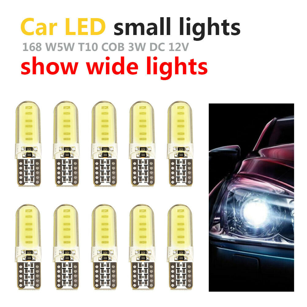 10x T10 Led 501 Side Light White Bulbs Car Error Free Canbus Xenon W5w Sidelight