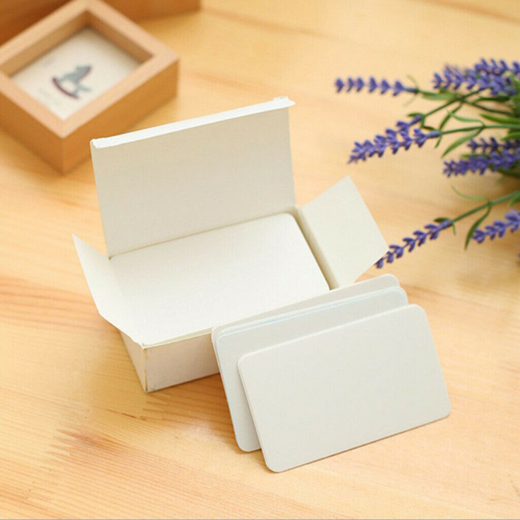 Blank Paper Index Flash Note Cards Party Learning Card 90x54mm 6 Colors