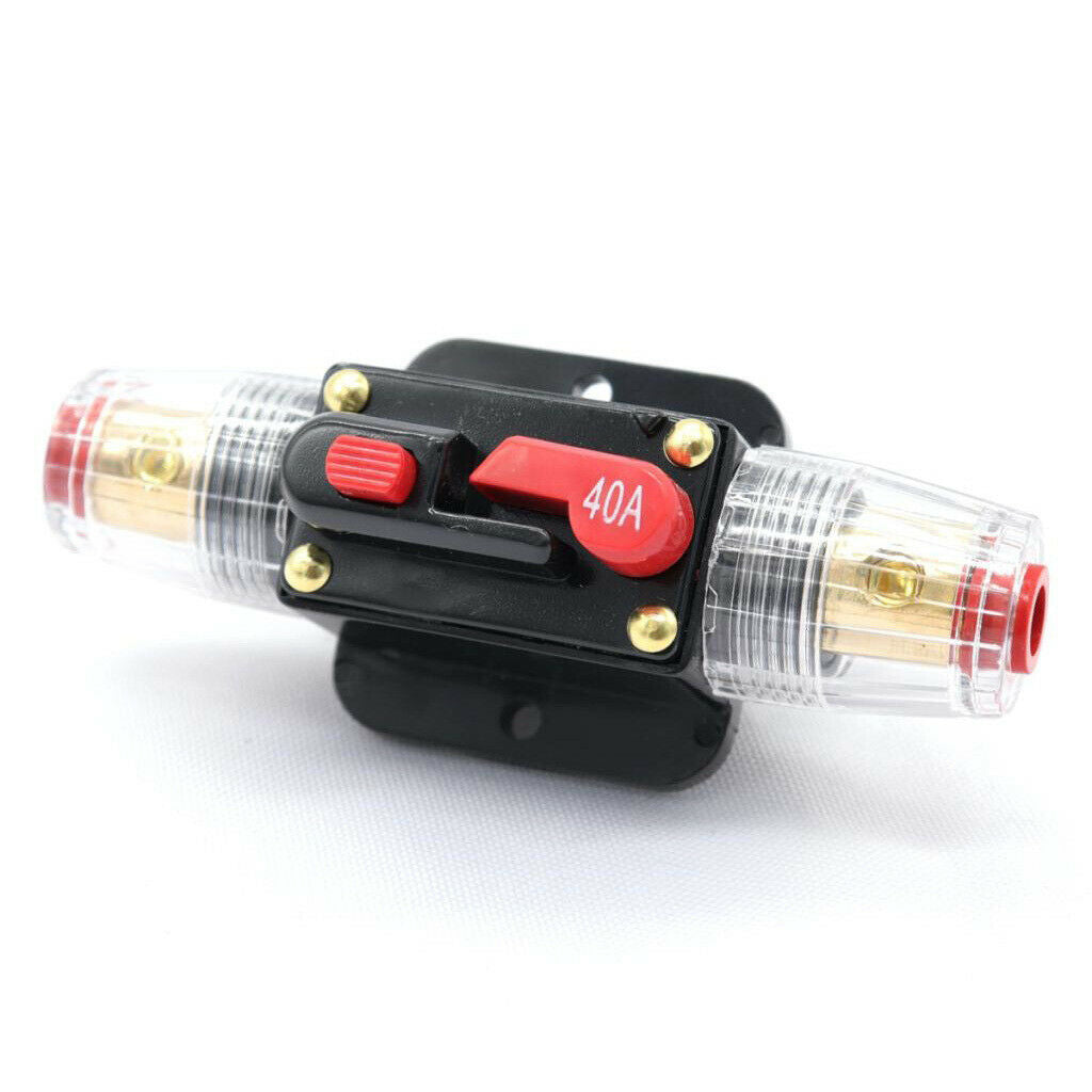 2Pcs Replacement 12V Car Audio Circuit Breaker Protection Fuse Distribution