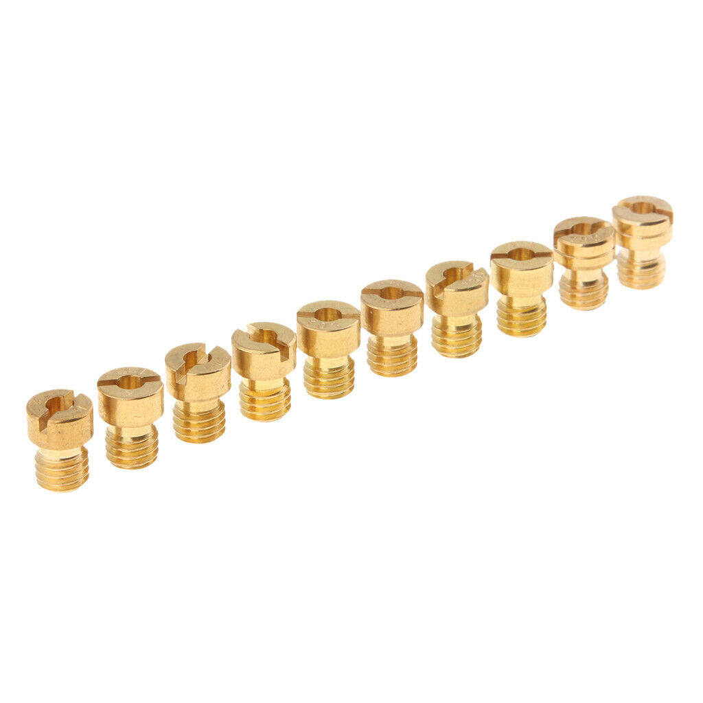 10pcs Main Jet Kit For  OKO KOSO PWK Carburetor 130 132 134 ... 150