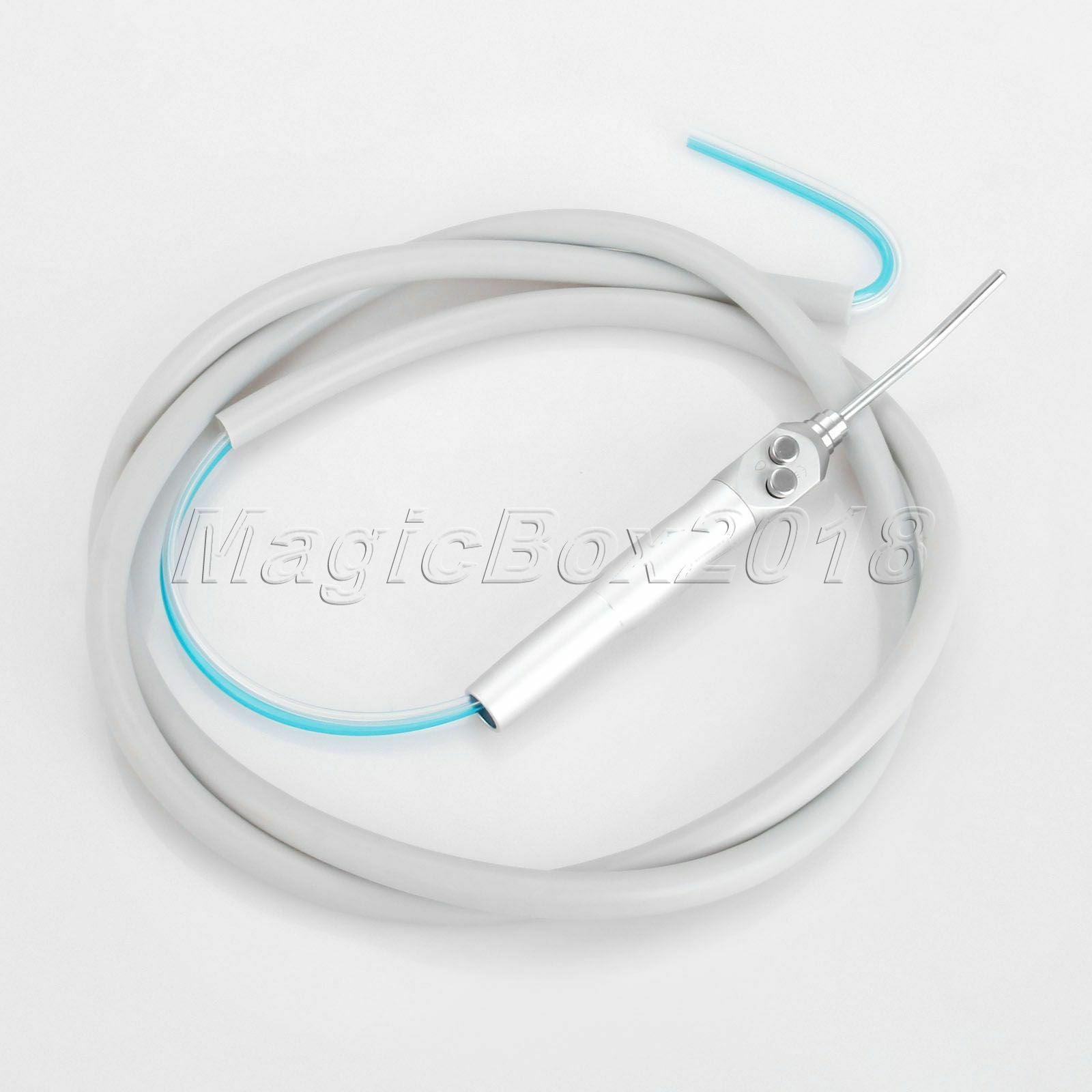 Dental 3 Way Air Water Straight Syringe + 2Pcs Nozzles Tips With Stright Tube