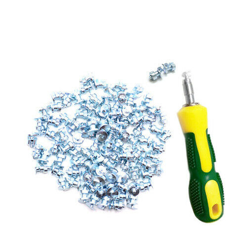 100x Car Truck Wheel Tyre Snow Chains  Anti-Slip Tire Spikes+Install Sleeve Tool