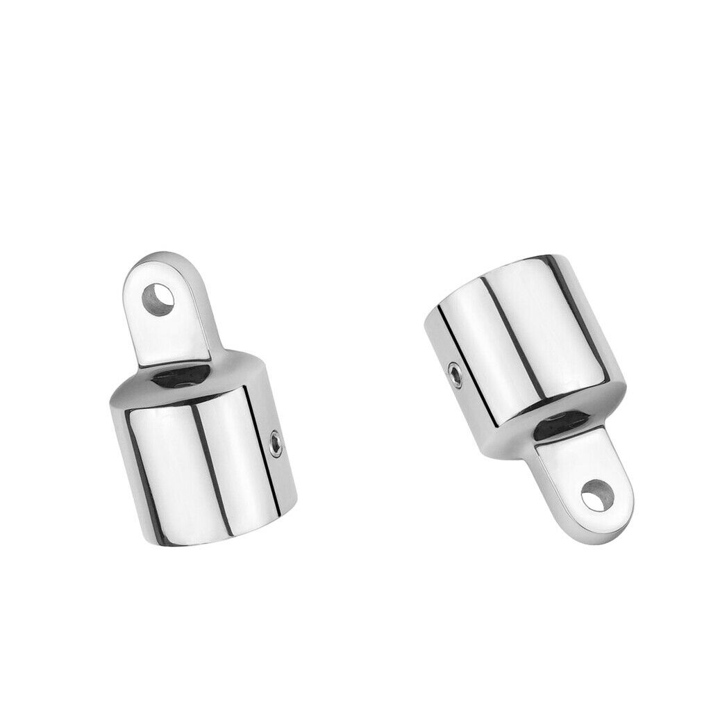 2xMarine Grade 316 Marine Stainless Steel Eye End  Bimini Top Fitting 1''