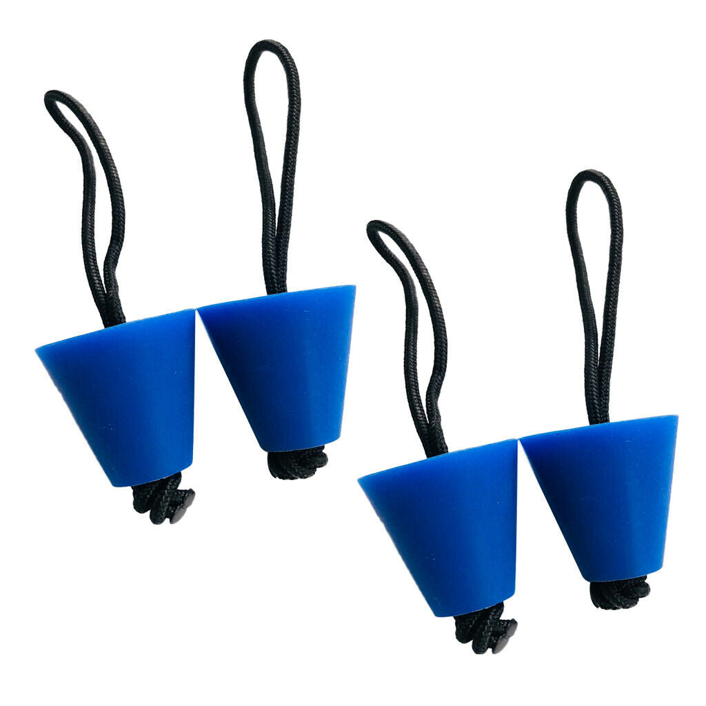 4Pcs Silicone Kayak Scupper Plug Drain Holes Plugs Kayak Stopper Bung Blue