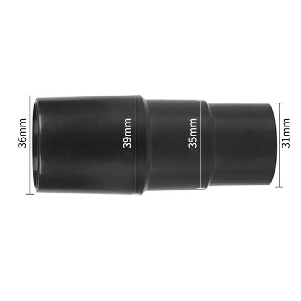 2x Vacuum Cleaner Parts Plastic Dust Extraction Hose Adaptor 35-32mm Black
