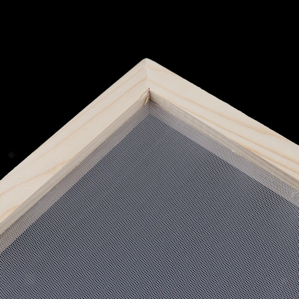 Wood Paper Making Mould Frame Screen 2 In 1 for Paper Craft Making 18x12.5cm