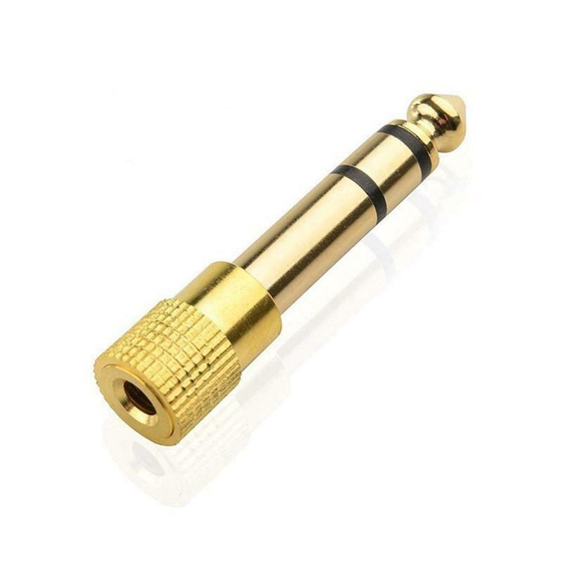 Headphone Audio- Adapter Jack 6.35mm Male To 3.5mm Female Adapter Connector 3pcs