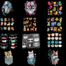 Patches for Kids Clothes Lovely Animal Patch Heat Transfer Iron Stickers DIY