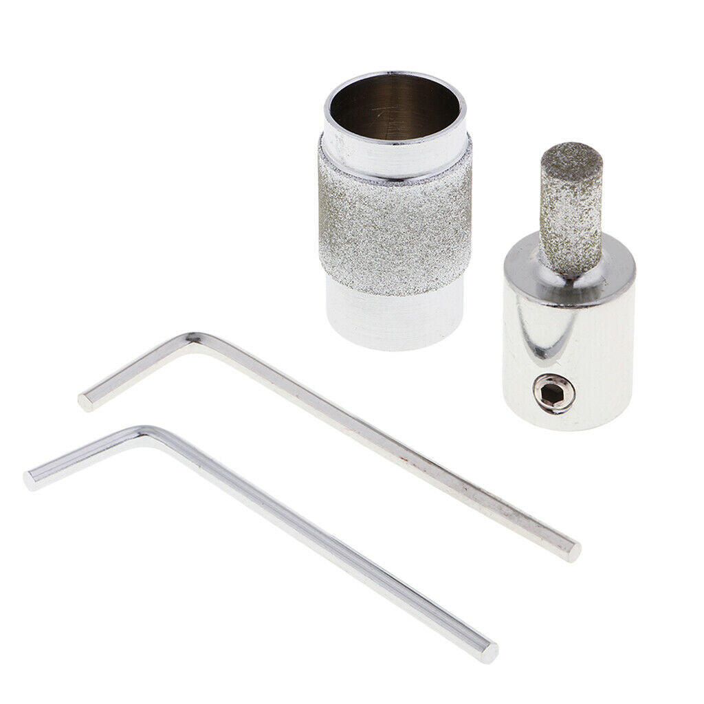 2 Sets Heavy Duty Grinding Bits Set Stained Glass Grinder Head Kit for All