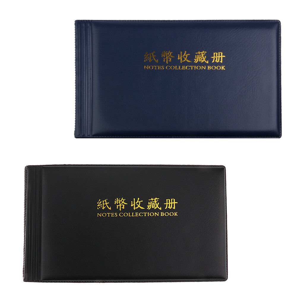 Collectibles 2x Banknote Storage Album Book 30 Pages Folder for Stamps Coins