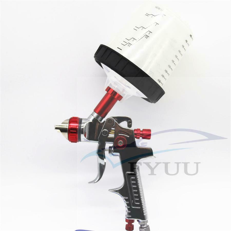 Spray gun with adapter For pps tank HVLP Spray Gun 1.4mm nozzle paint airbrush