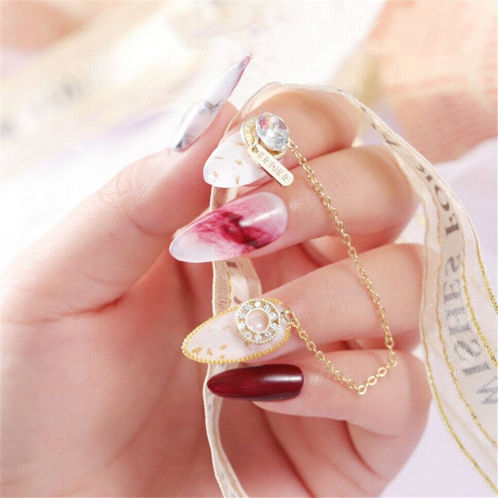 DIY Nail Art Tips Decoration Chain Charming Line Shiny Glitters Rhinestone 05