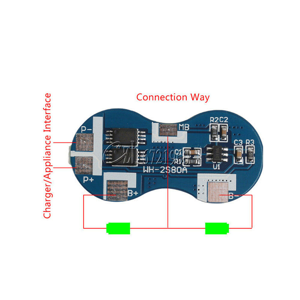 2S 4A 2 Series 18650 Li-ion Lithium Battery Charger Protection Board 7.2V 7.4V