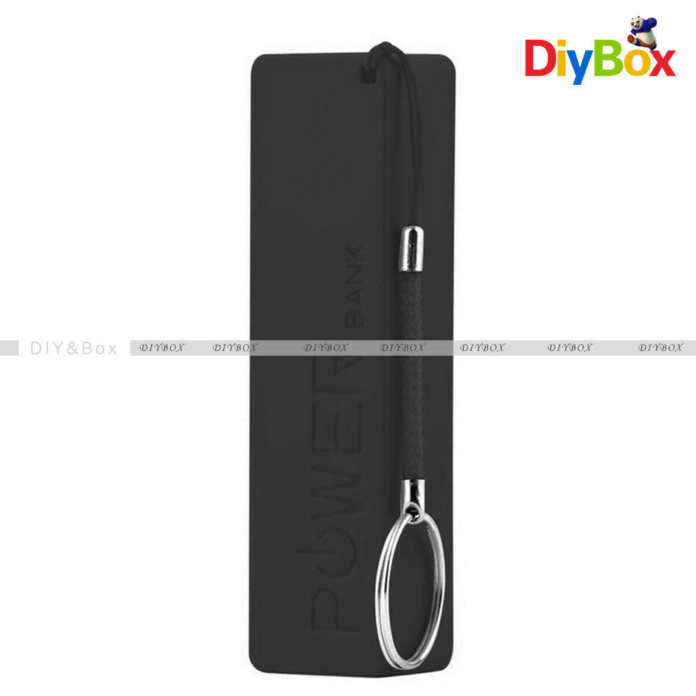 DIY Black USB Power Bank Charger Pack Box Battery Case For 1x18650 Portable
