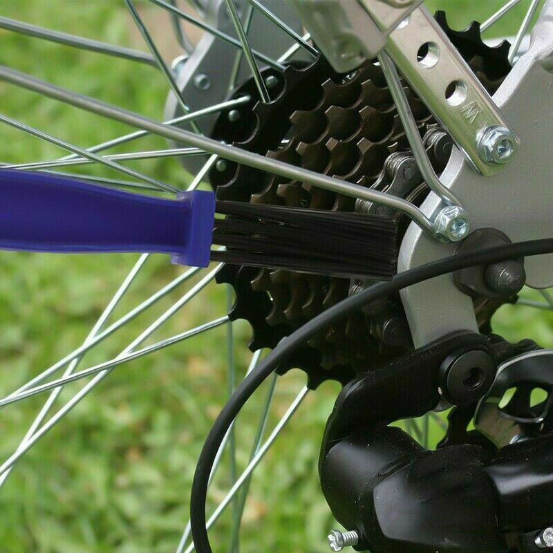 4Pcs Motorcycle Bike Bicycle Chain Motorbike Wheel Cleaning Brush Cleaner Tool