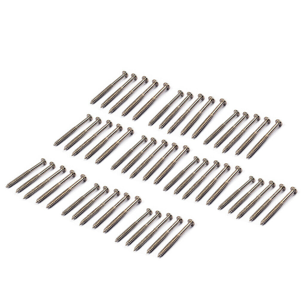 50PCS Bass Guitar Pickup Screws for P90 Pickup Replacements 1.36x0.11inch