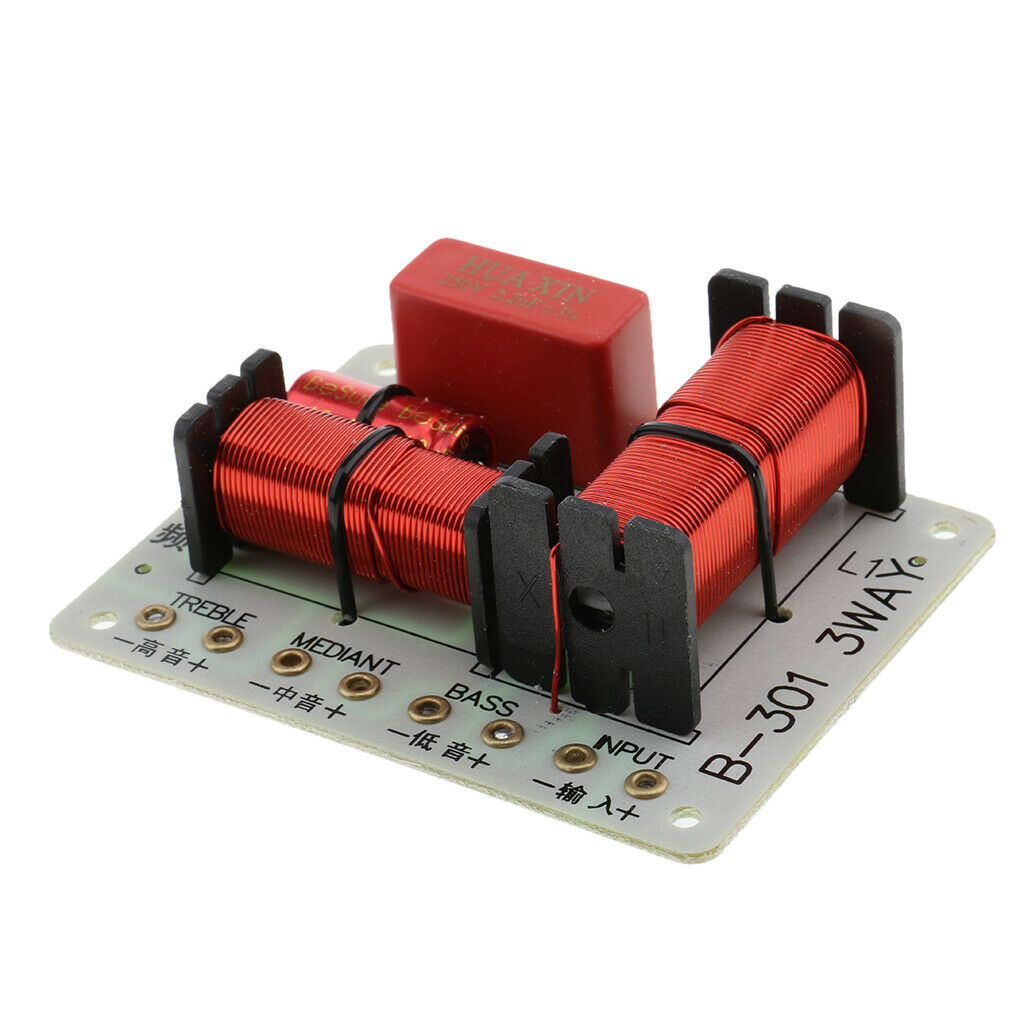 B-301 Treble Bass 3 Way Frequency Divider Speaker Audio Crossover Filters Board