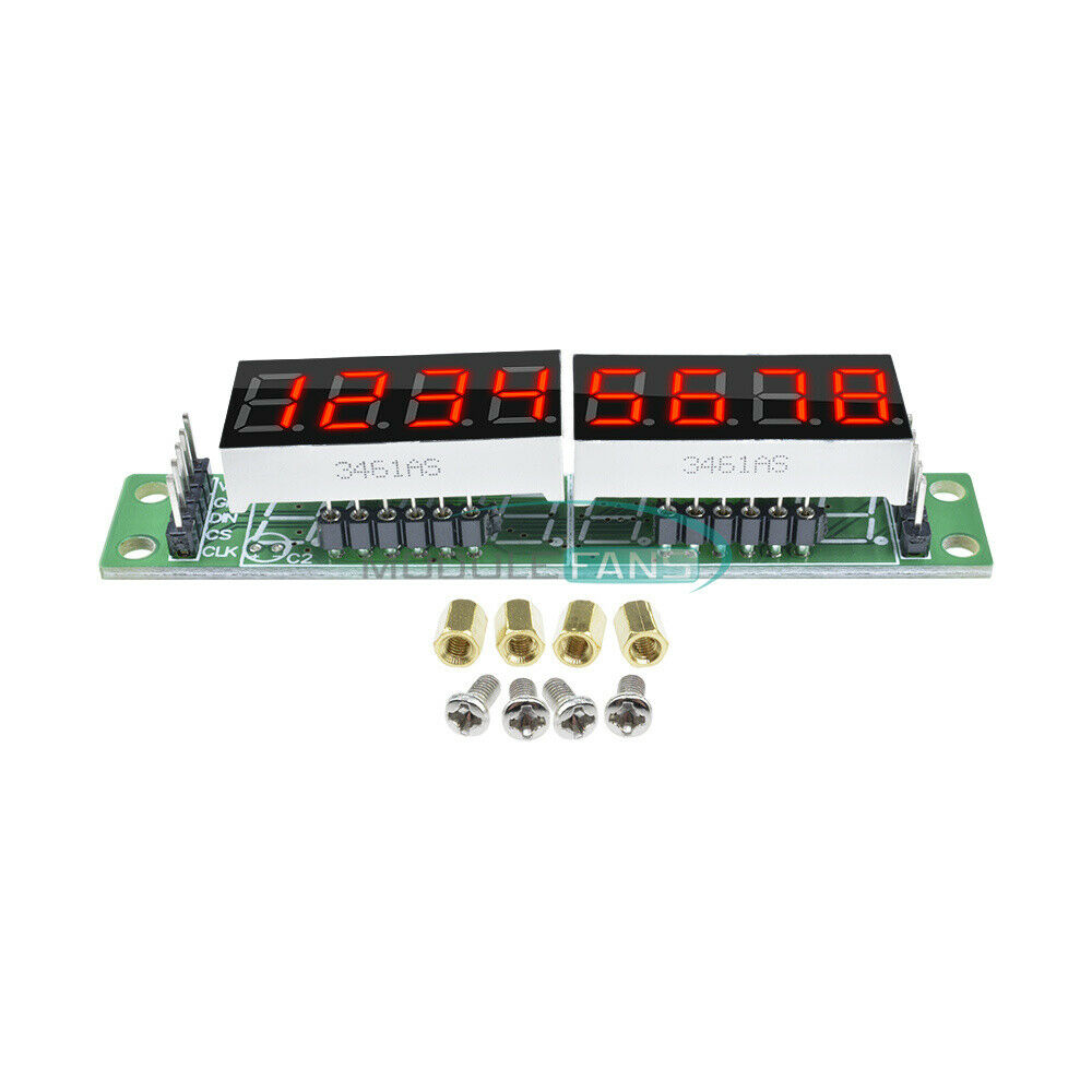 2PCS Digital MAX7219CWG 8-Digit Tube Display Control Module Red For arduino