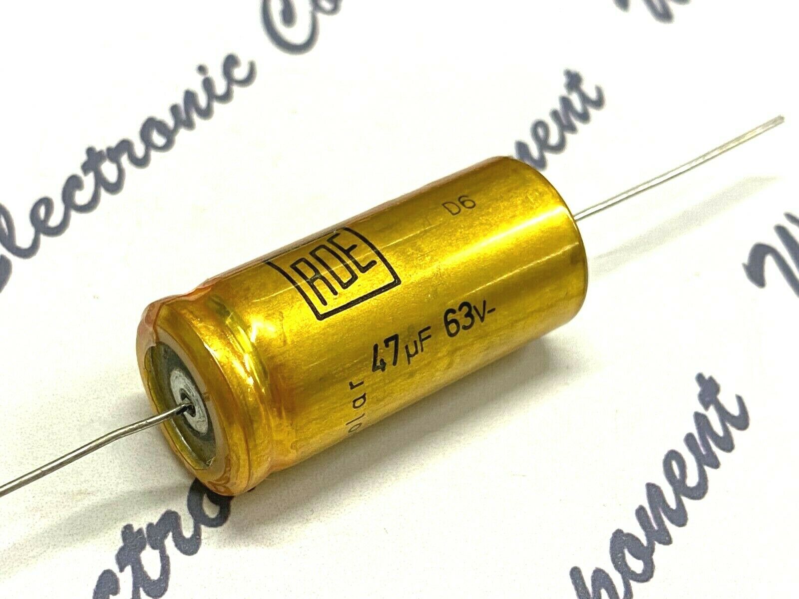 1pcs - ROE EGT 47uF 63V Bipolar Axail Capacitor - For Audio BP Germany