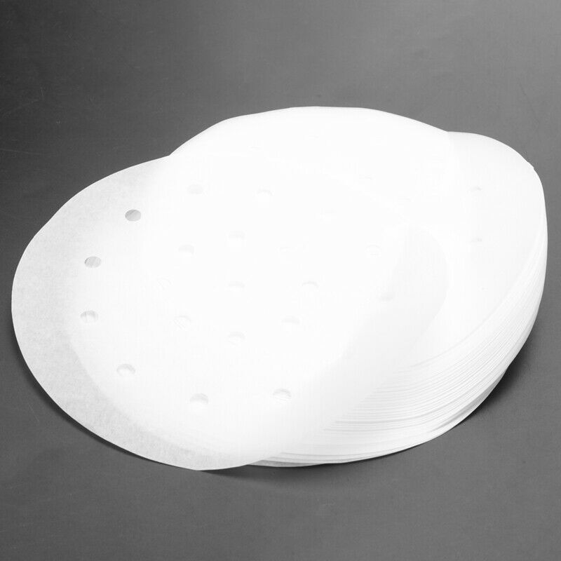 Premium Perforated Parchment Air Fryer Paper Liners - 7 inch - 100 Eco-FriendlC3
