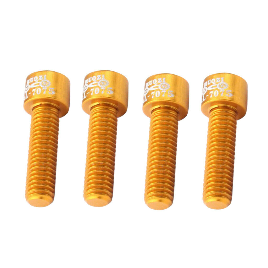 8 Pieces Road Bike M5x17mm Bicycle Handlebar Mounting Screw Stem Bolts