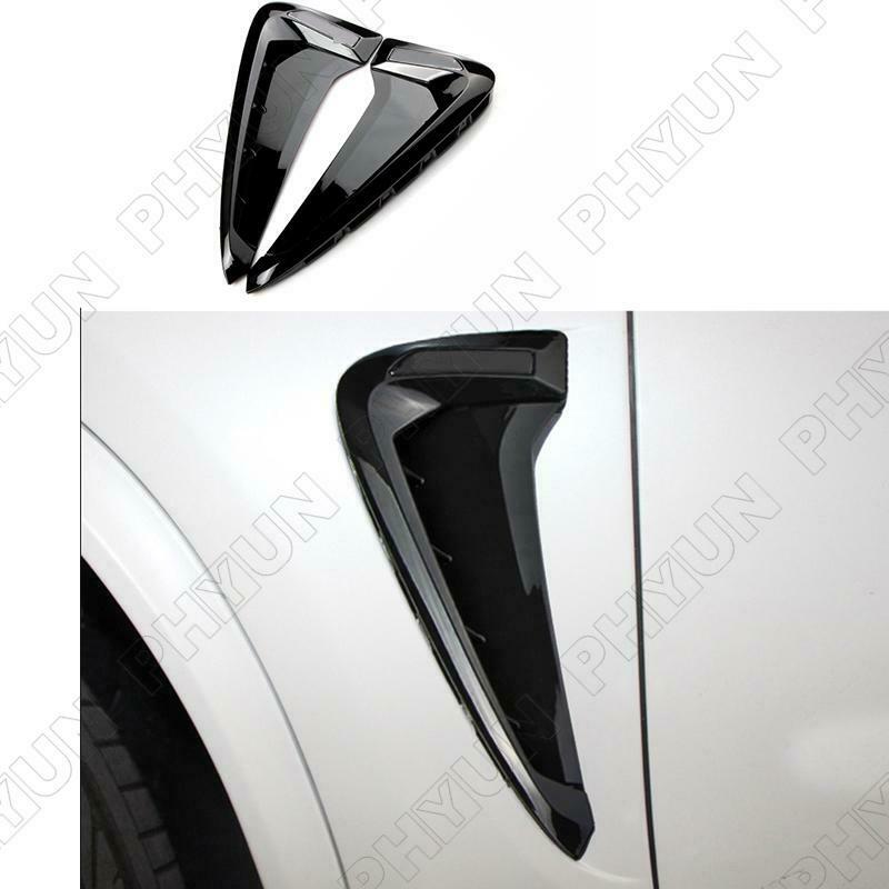 For 2014-2017 BMW X5 F15 Side Wing Air Flow Fender Intake Vent Covers Black Trim