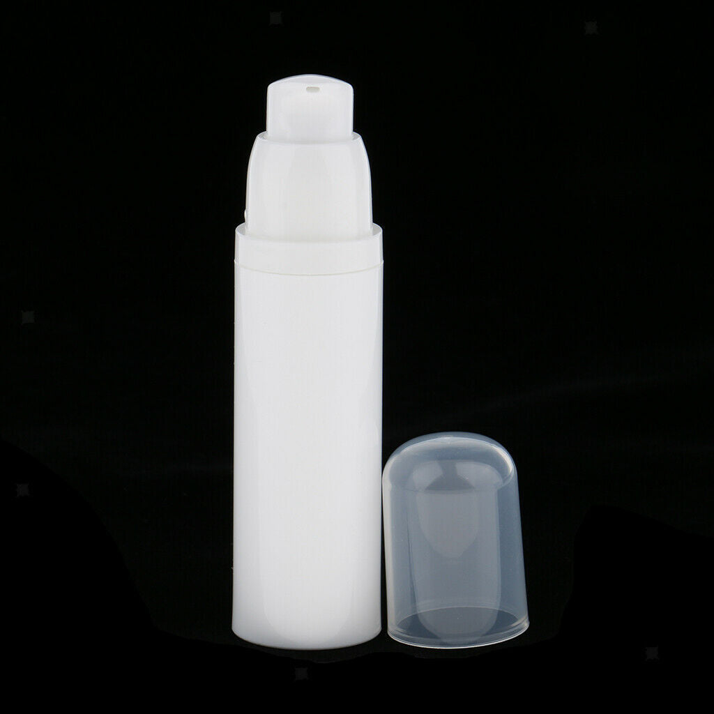 6Pieces Empty Refillable Airless Lotion Pump Cosmetic Bottle with 6 Funnels