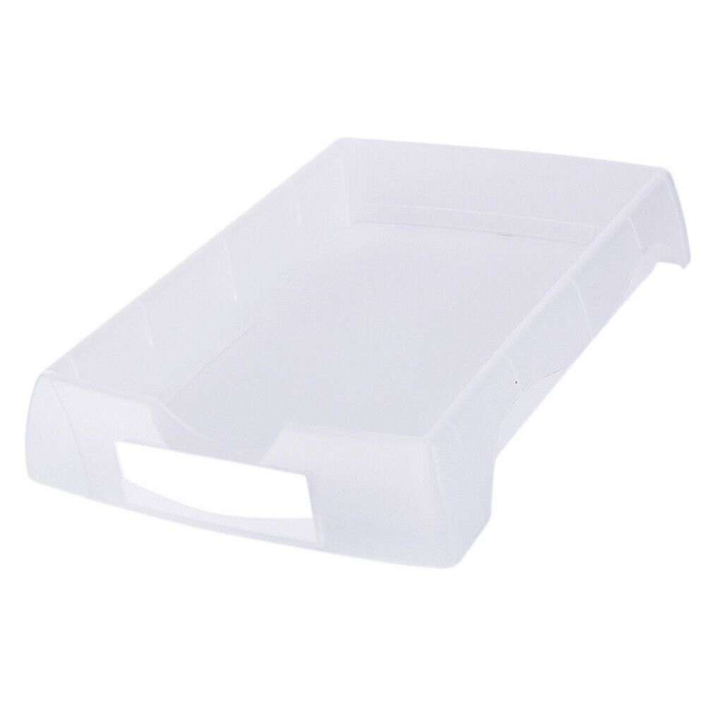 Plastic Eyeglasses Turnover Box Glasses Accessories Organizer Tray White