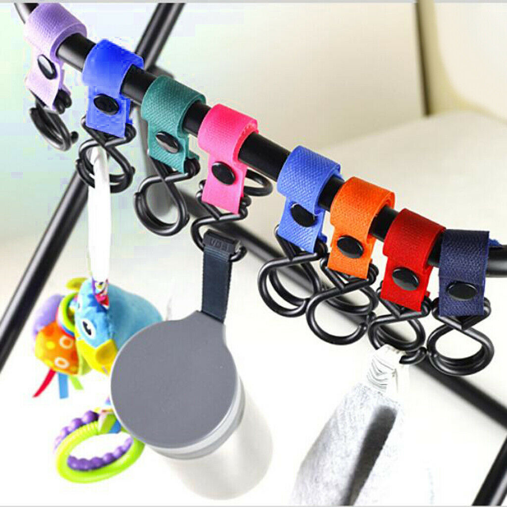 Pushchair Pram Pushchair Clip Hook Buckle Bag Holder Royal Blue
