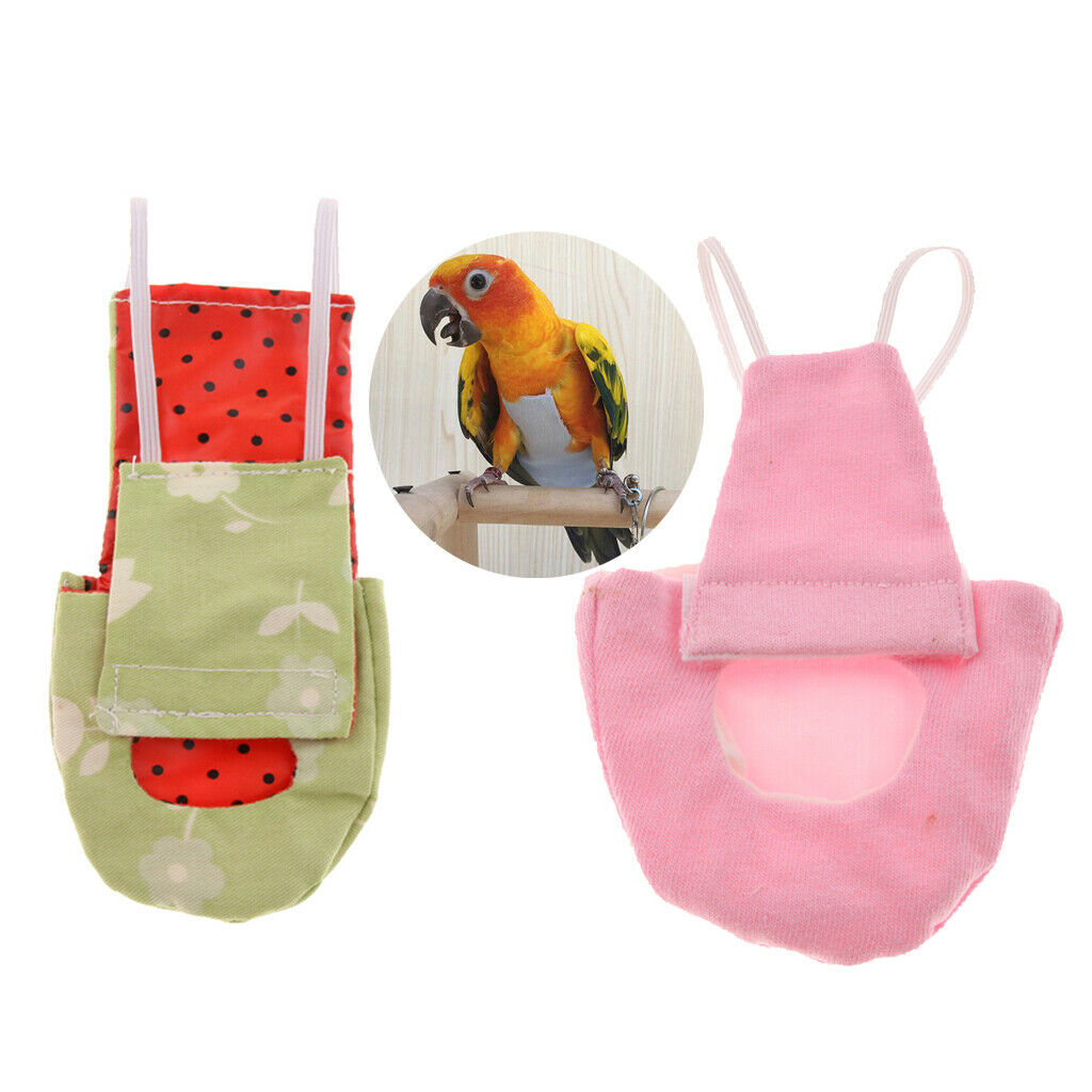 Breathable Cloth Nappies Washable Bird Diaper Pocket Nappies for Parrot Macaw