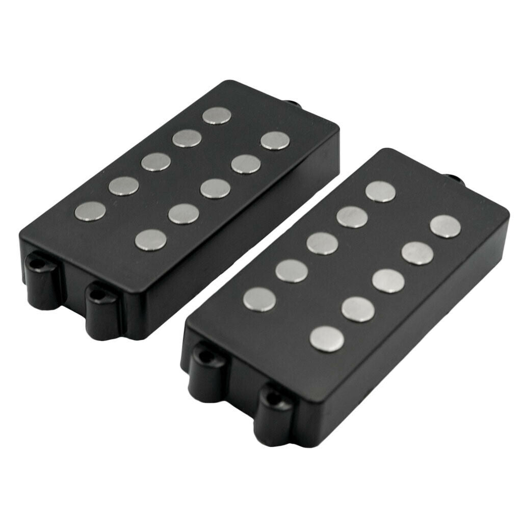 2pcs 5-String Jazz Bass Bridge Position Ceramic Neck Pickup Musical Parts