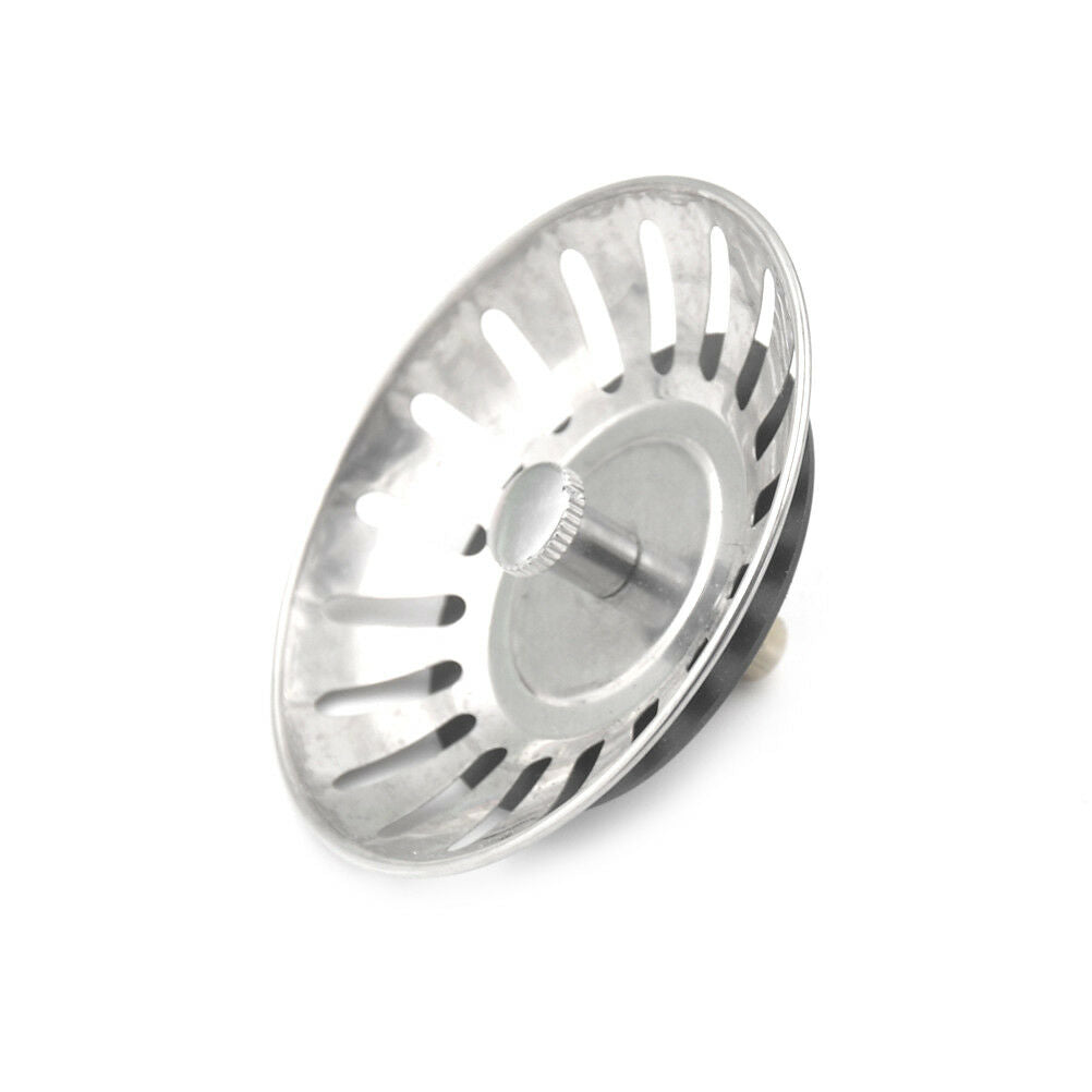 Kitchen Stainless Steel Basin Drain Dopant Sink Strainer Basket Waste Filt.l8