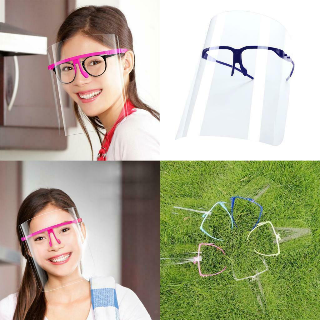 10 Pieces Full Face Shield Guard Guard Goggles Glasses Frame Dustproof