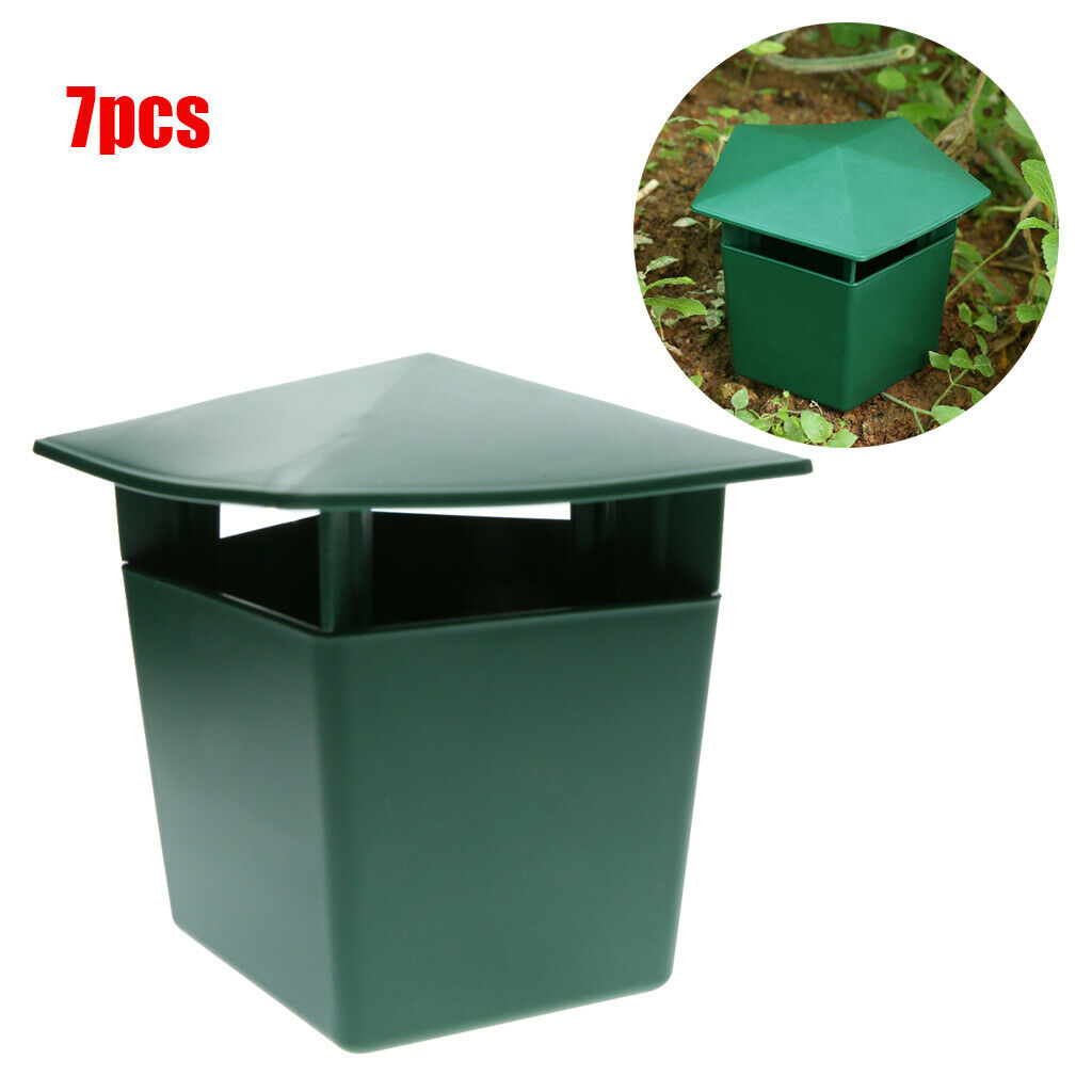 7pcs Plastic Snail Slug House Catcher Trap Gintrap Pest Control No Harm
