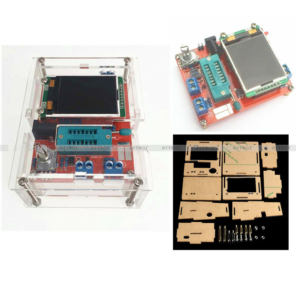 Mega328 Transistor Tester LCR ESR Square wave Signal Generator+Acrylic case