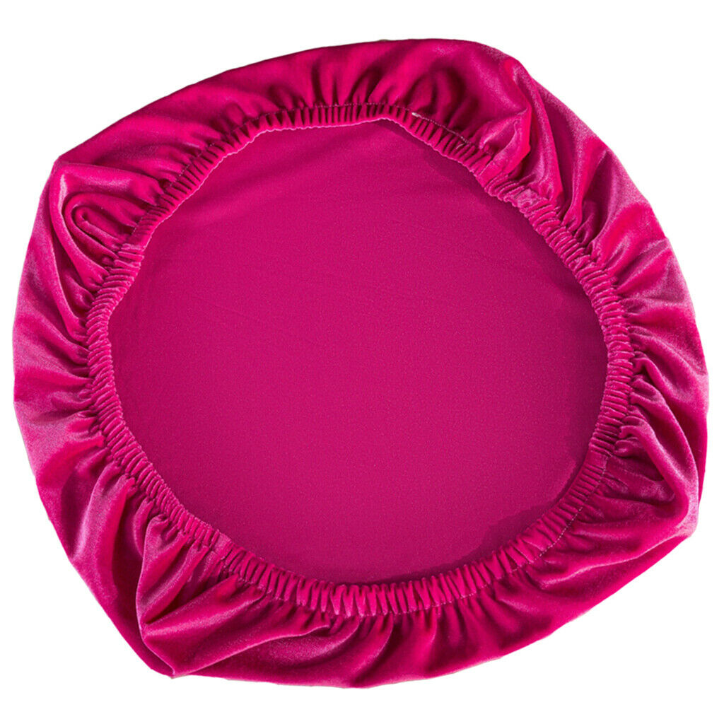 2Pieces Stretch Velvet Chair Covers Slipcovers Soft Cushion Decor Hot Pink