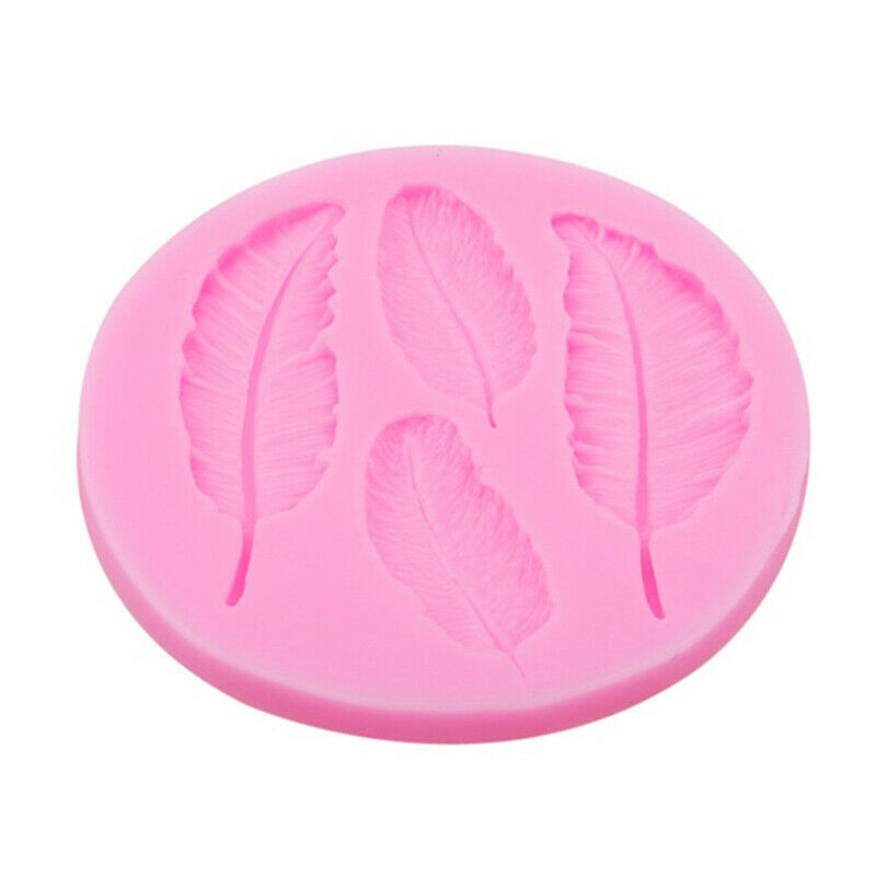 Leaves Feather Shaped Reverse Sugar Fondant Cake Silicone Mold Decoration.l8