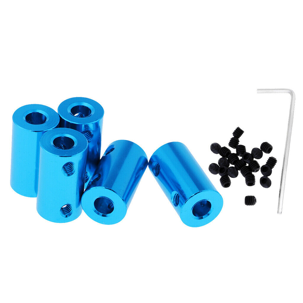 5x RC Car Plane Models Accessory Motor Shaft Coupling Coupler Sleeve Adapter 6mm