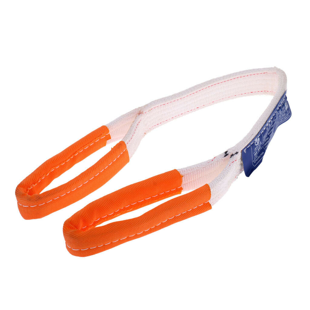 2X Heavy Duty Tree Saver Tow Strap Towing Pull Rope Cable Road Recovery 2Ton 1m