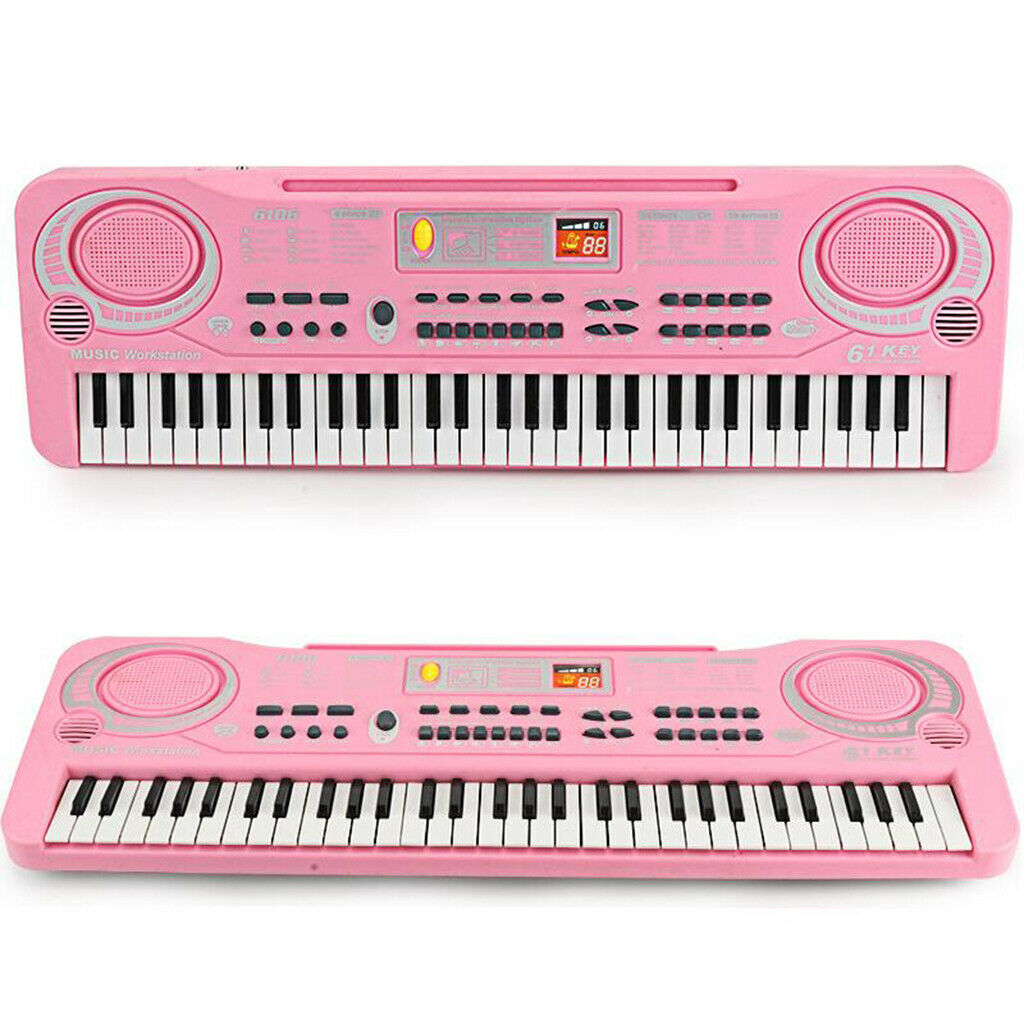 61 Keys Electronic Keyboard Musical Digital Piano with Microphone Beginner