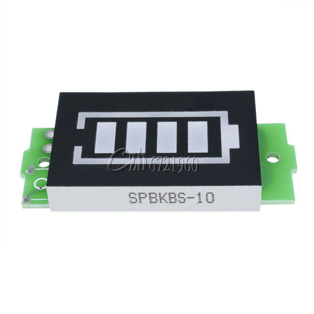 16.8V 4S Lithium Battery Capacity Indicator Module Blue Display Power Tester