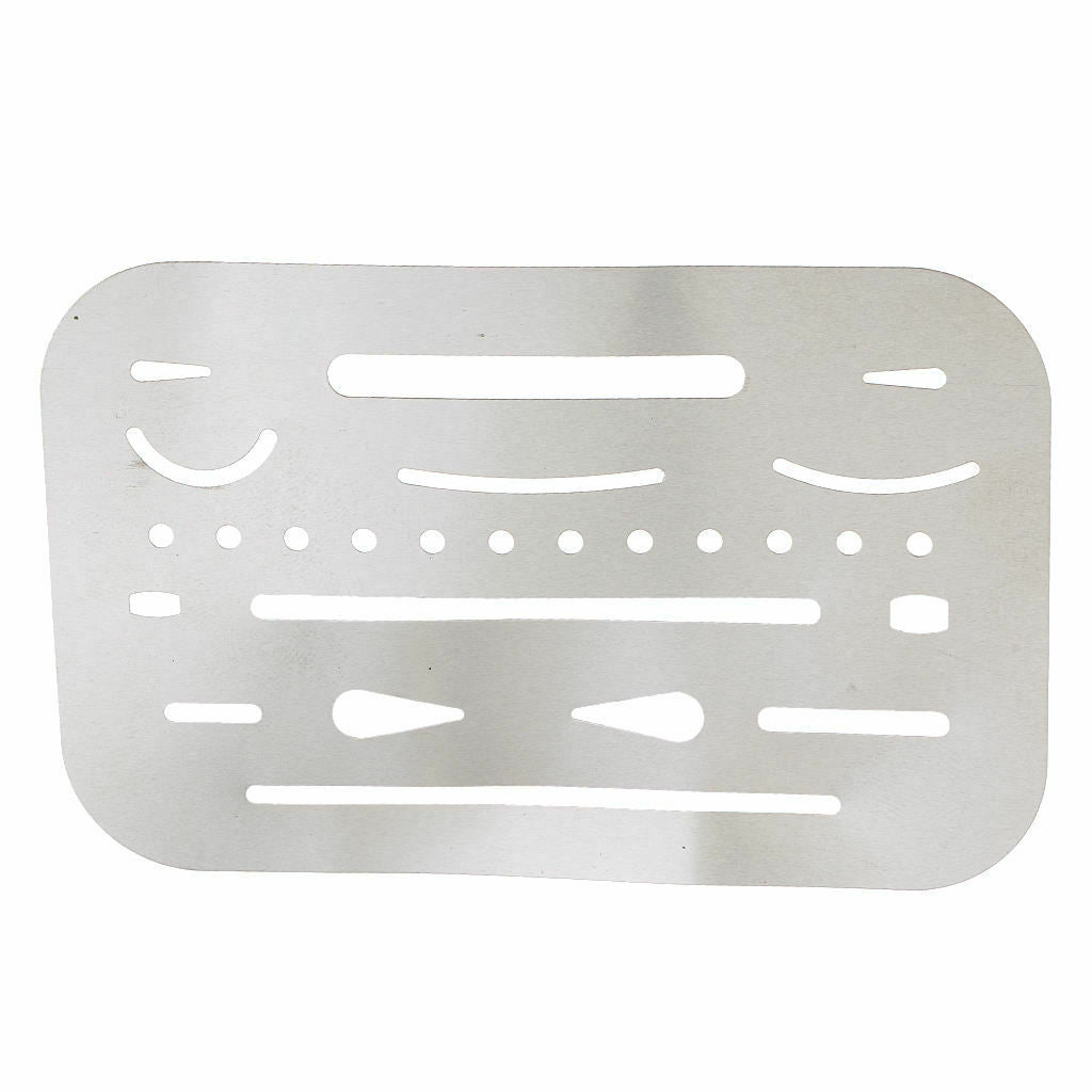 Stainless Steel Erasing Shield Letter Craft Drawing Drafting Art Tools 4x2