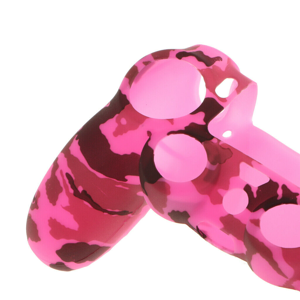 Anti-slip Silicone Cover Case Protection Sleeve for Sony PS4 Gamepad Grip Rose