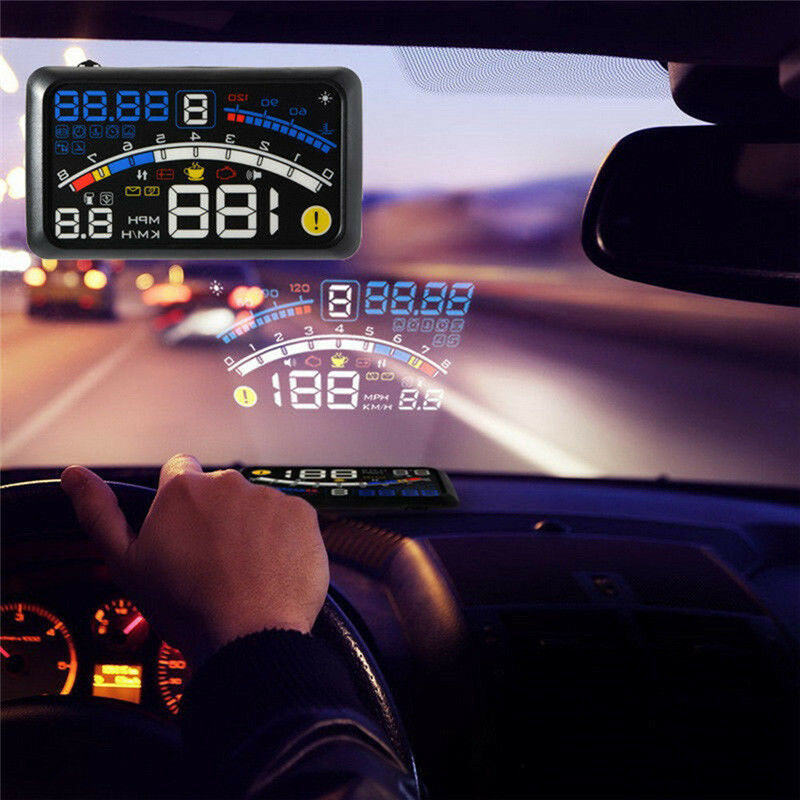 Universal F4 Head Up Display HUD ODB2 Auto Car Speedometer Warning System Saf Rf