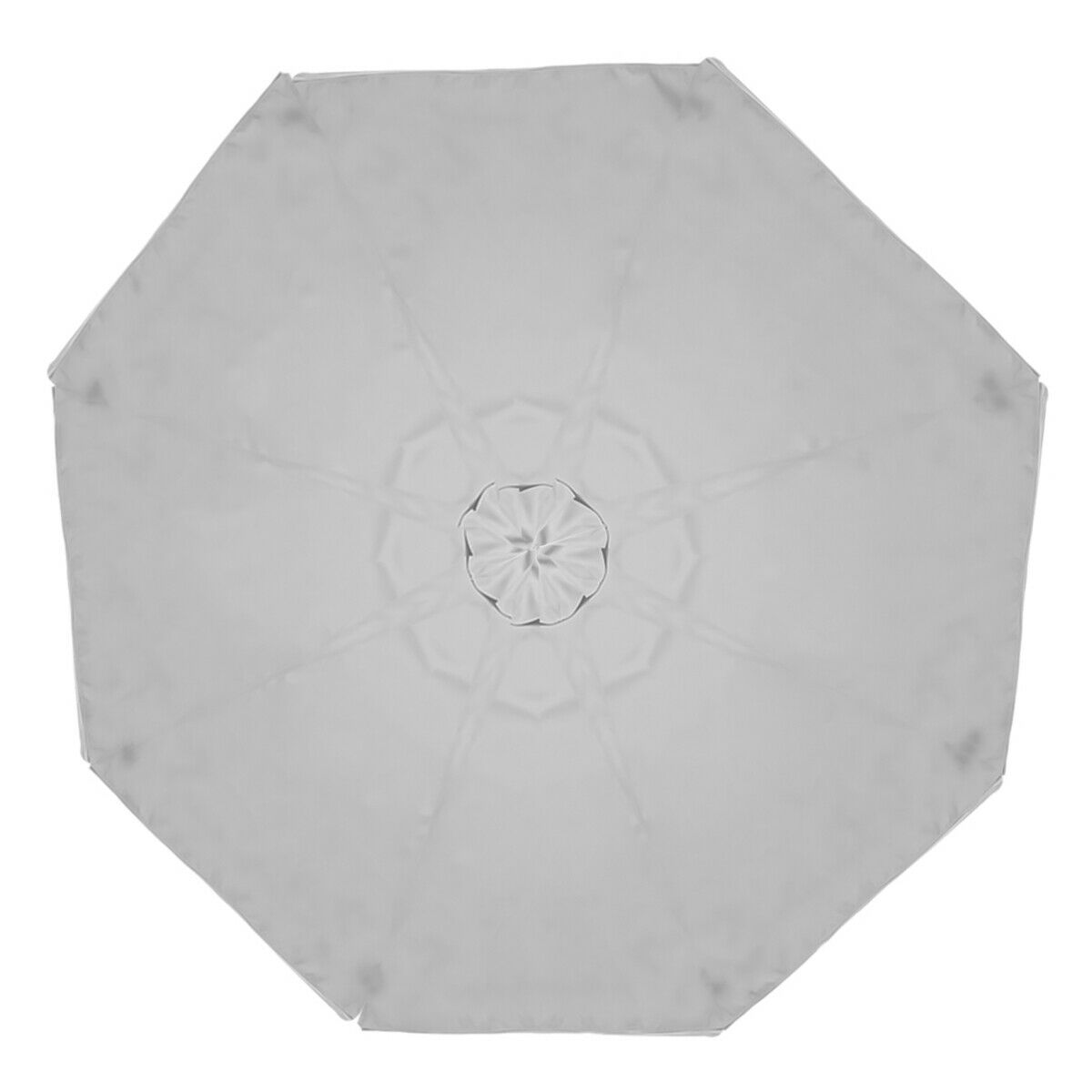Light Gray Patio Replacement Parasol Canopy Fabric Cover For 8Ribs Umbrella
