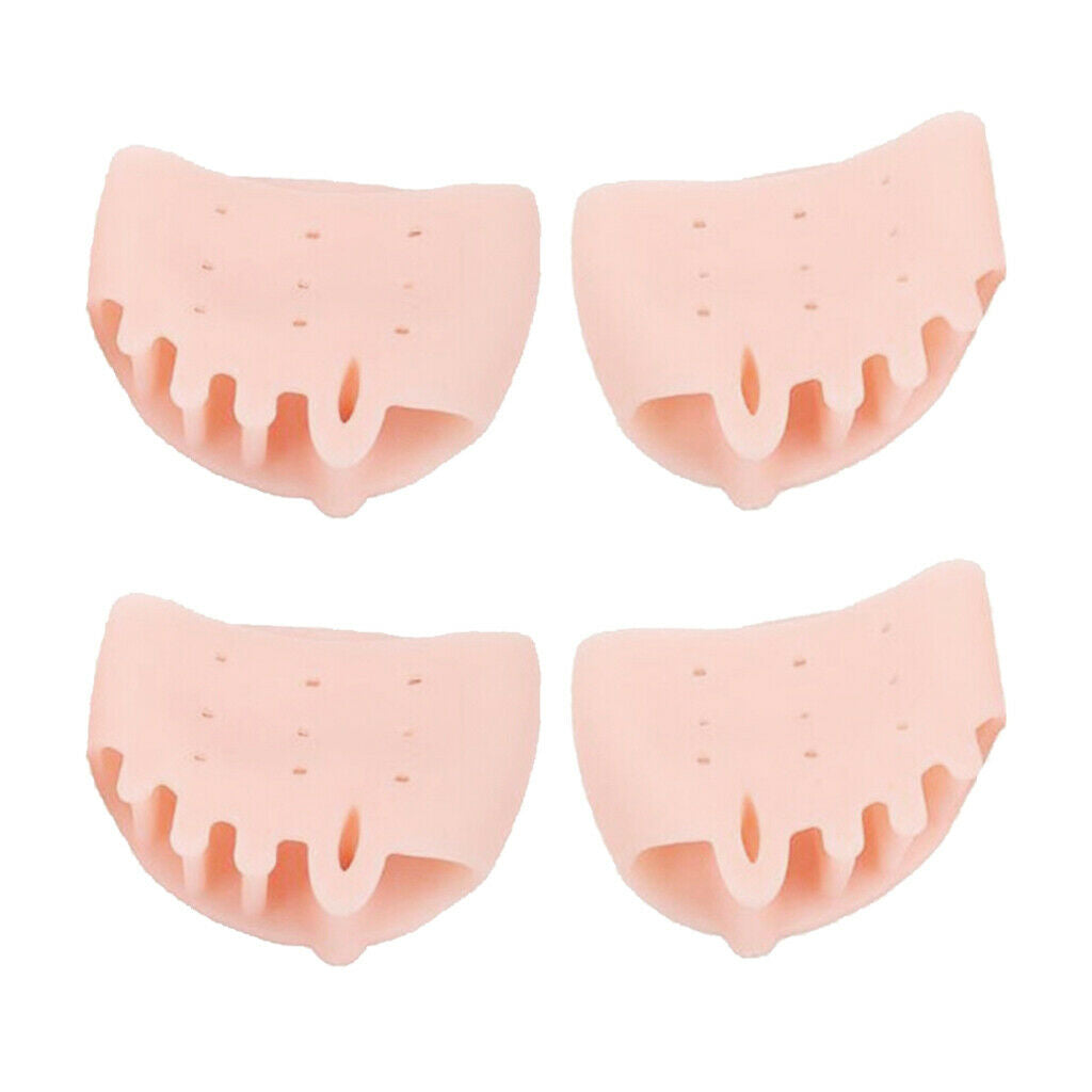 Set of 4 Gel Hallux Valgus Corrector Straightener Bone Spurs Toe Separators